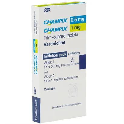 Champix (Varenicline) Starter Pack 0.5mg/1mg 25 tablets
