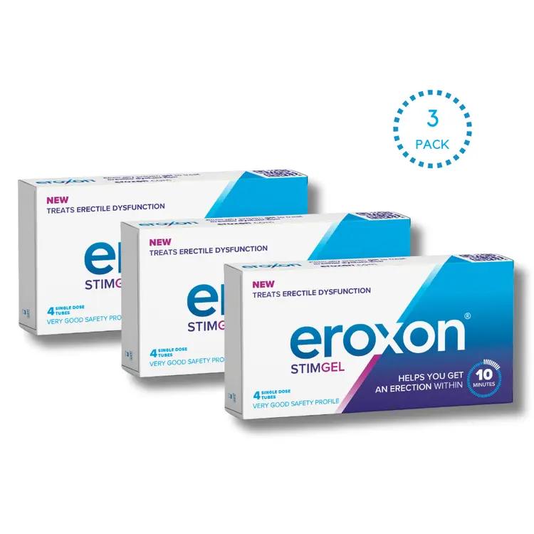 Eroxon Erectile Dysfunction Treatment Gel 4 Single Dose Tubes