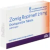 Zomig (Zolmitriptan) Rapimelt 2.5mg 6 Orodispersible Tablets